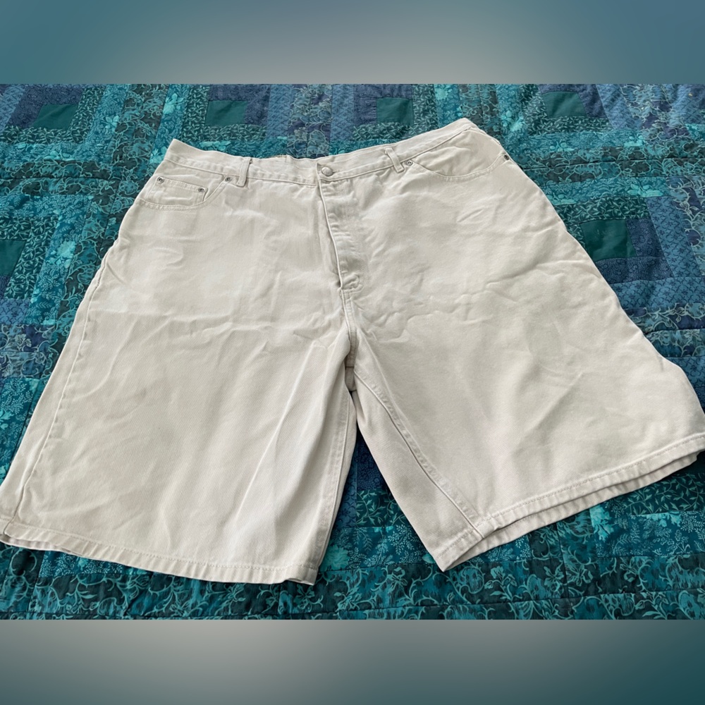 North West Blue Vintage Off White Denim Shorts Men's Size 38